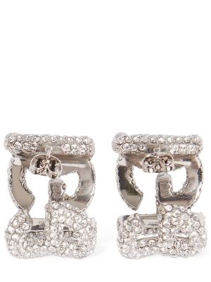 Cercei de cristal Dolce & Gabbana argintiu