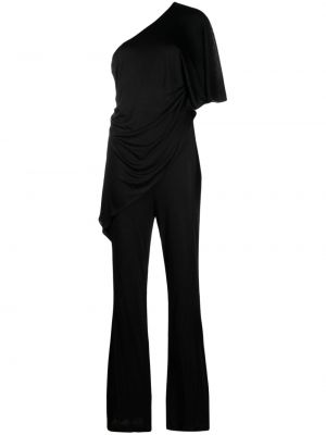 Kombinezon z draperijo Dvf Diane Von Furstenberg črna