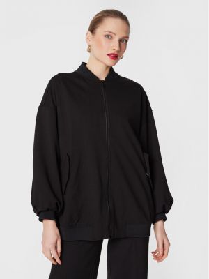 Relaxed fit bomber striukė Twinset juoda