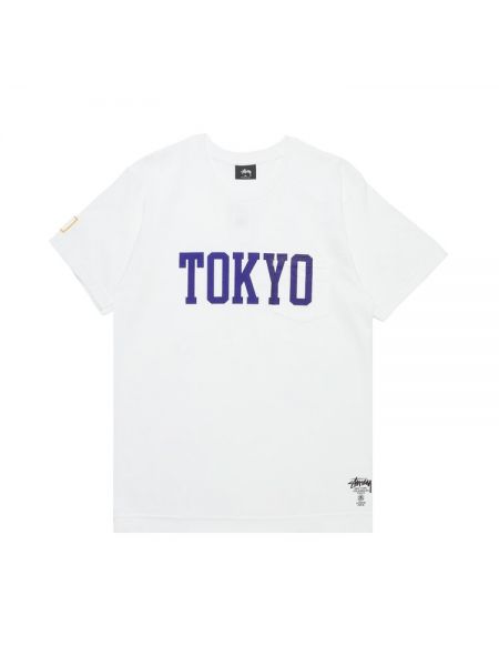 Футболка Stussy Tokyo IST Pocket 'White' белый