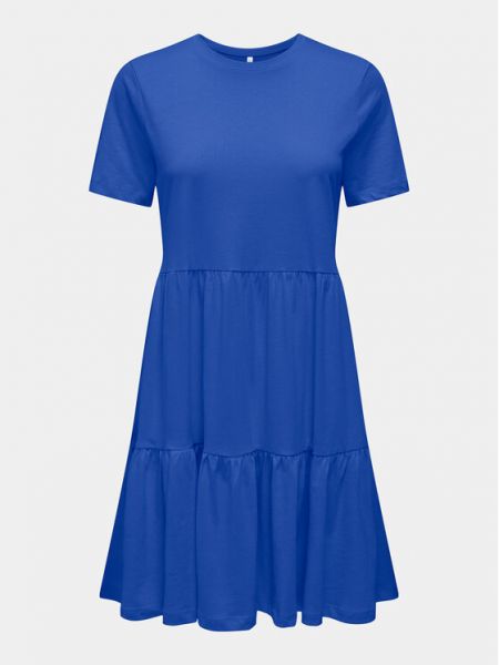 Priliehavé šaty Only modrá