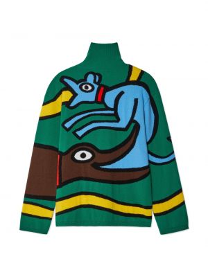 Sweter wełniany Walter Van Beirendonck zielony