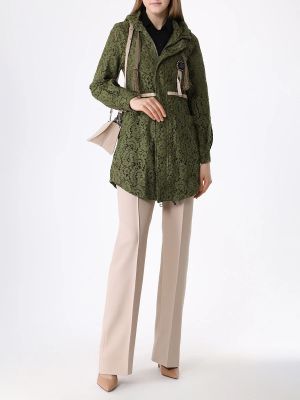 Кружевная куртка Alessandra Chamonix зеленая