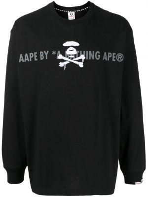 Trykt t-skjorte Aape By *a Bathing Ape® svart