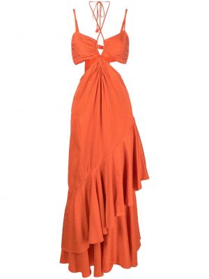 Oranžové koktejlové šaty Johanna Ortiz