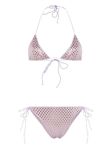Bikini w grochy Oséree fioletowy