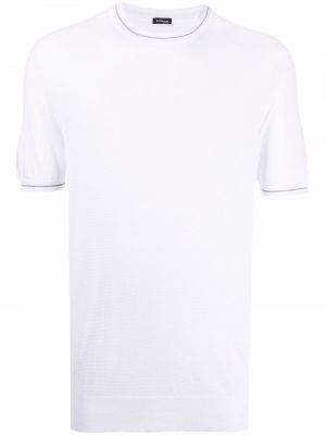 T-shirt a maniche corte Kiton bianco