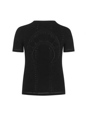 Koszulka z wiskozy Marine Serre czarna