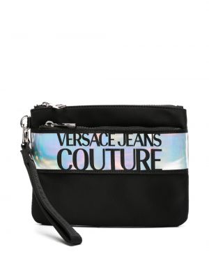 Borse pochette con cerniera con stampa Versace Jeans Couture