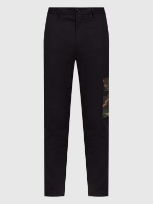 Камуфляжні штани карго з принтом з кишенями Dolce&gabbana чорні
