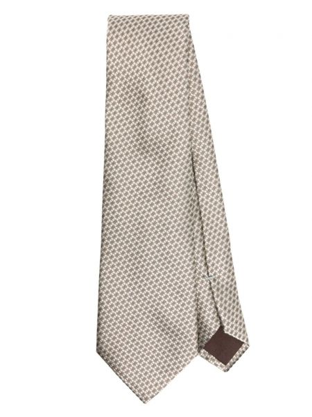 Žakárová hedvábná kravata Canali