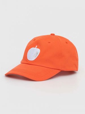 Șapcă din bumbac United Colors Of Benetton portocaliu