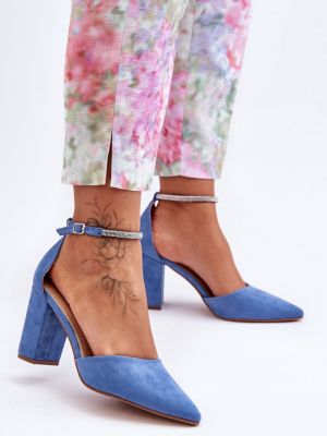 Полуотворени обувки Kesi синьо