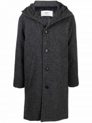 Palton de lână Ami Paris gri