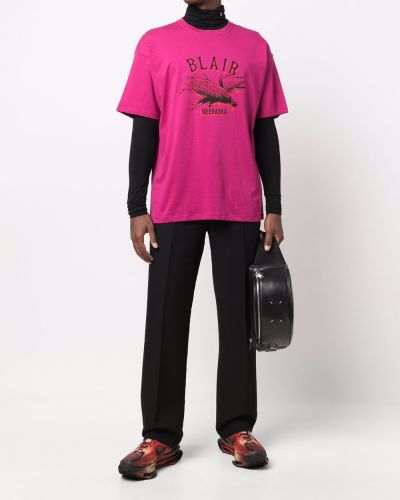 Camiseta Raf Simons rosa