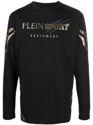 Αθλητική μπλούζα με σχέδιο με ρίγες τίγρη Plein Sport