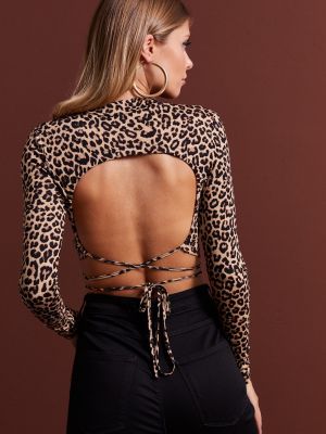 Bluza s potiskom z leopardjim vzorcem Cool & Sexy