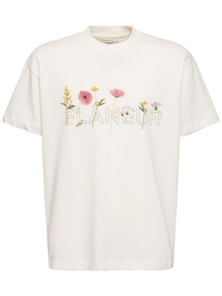 Camiseta con estampado Flâneur blanco