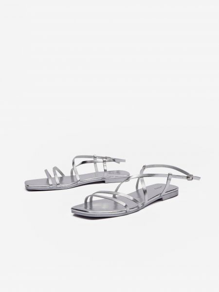 Sandály Orsay stříbrné