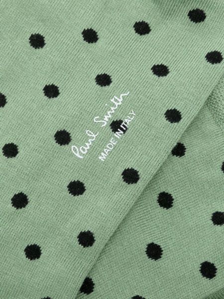 Chaussettes à pois à imprimé Paul Smith vert