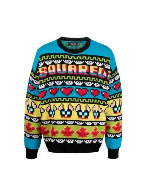 Sweter żakardowy Dsquared2