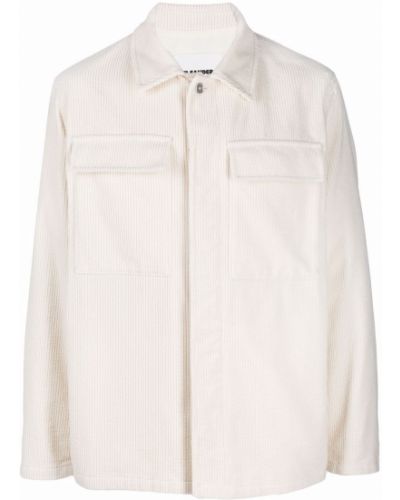 Camisa de pana con bolsillos Jil Sander blanco