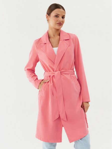 Παλτό Vero Moda ροζ