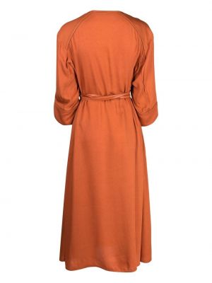 Midi suknele Yves Salomon oranžinė