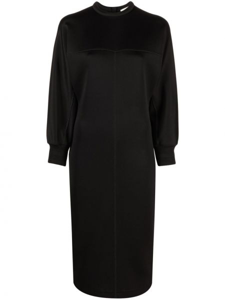 Sukienka midi z dżerseju Fendi czarna
