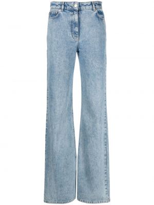 Straight leg jeans a vita alta Moschino Jeans blu