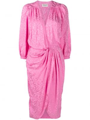 Vestito in tessuto jacquard Zadig&voltaire rosa