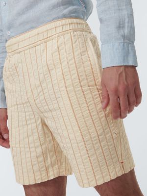 Pantalones cortos de algodón a rayas Orlebar Brown