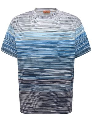 Camiseta de algodón Missoni azul
