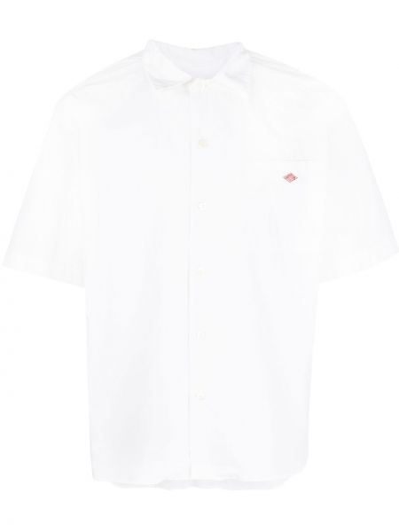 Риза бродирана Danton бяло