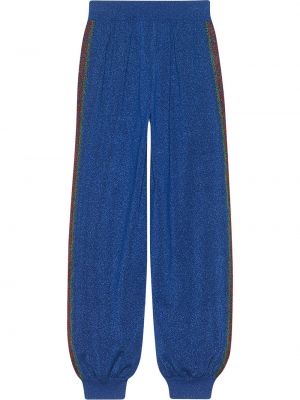 Pantalones de chándal de lana Gucci azul
