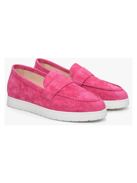 Samt loafer Estro pink