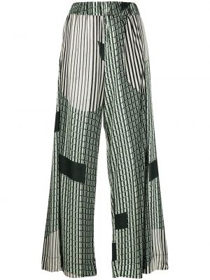 Pantalones con estampado geométrico Henrik Vibskov verde
