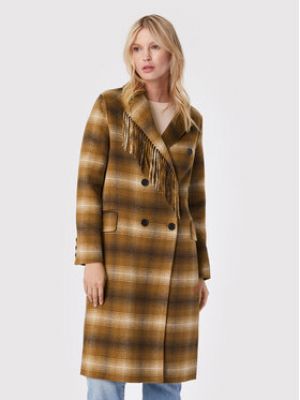 Manteau en laine Twinset marron