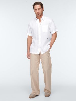 Lininė marškiniai Dolce&gabbana balta