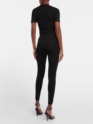 Jacquard leggings Givenchy fekete