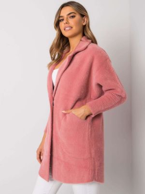 Kabát Fashionhunters růžový