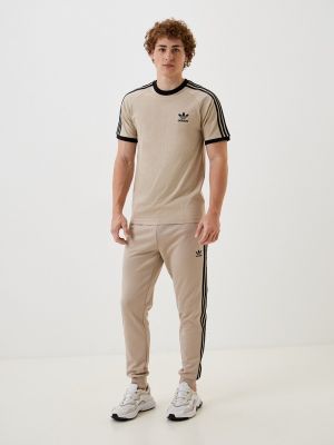 Спортивные штаны Adidas Originals бежевые