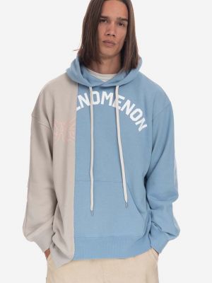 Pamučna hoodie s kapuljačom s printom Phenomenon plava