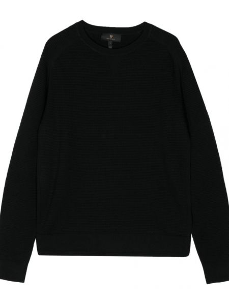 Памучен пуловер Belstaff черно