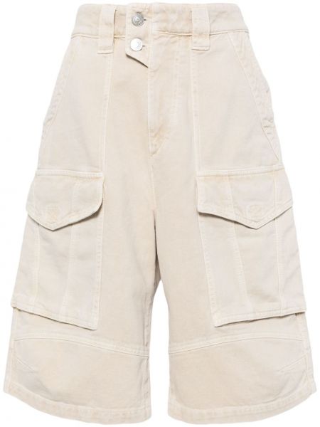 High waist cargo shorts Marant Etoile beige