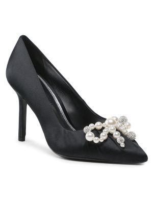 Полуотворени обувки с ток с ток Kate Spade черно