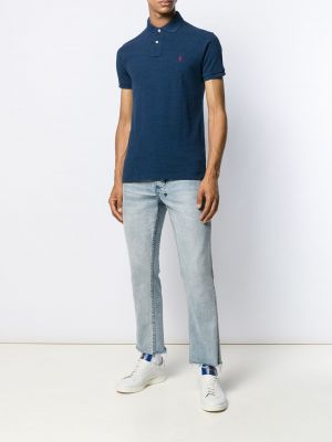Slim fit t-shirt Polo Ralph Lauren blau