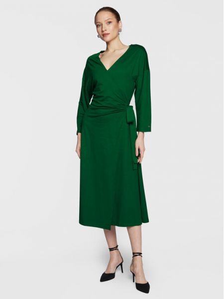 Коктейльное платье Tommy Hilfiger зеленое