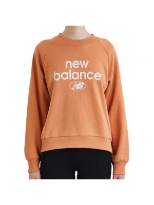 Bluza z okrągłym dekoltem New Balance beżowa