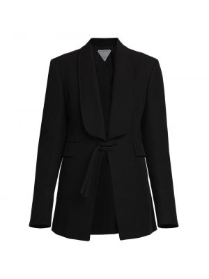 Плетеная куртка Bottega Veneta черная